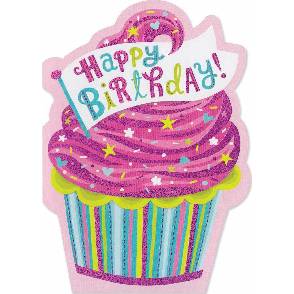 Peaceable Kingdom Birthday Card Cupcake