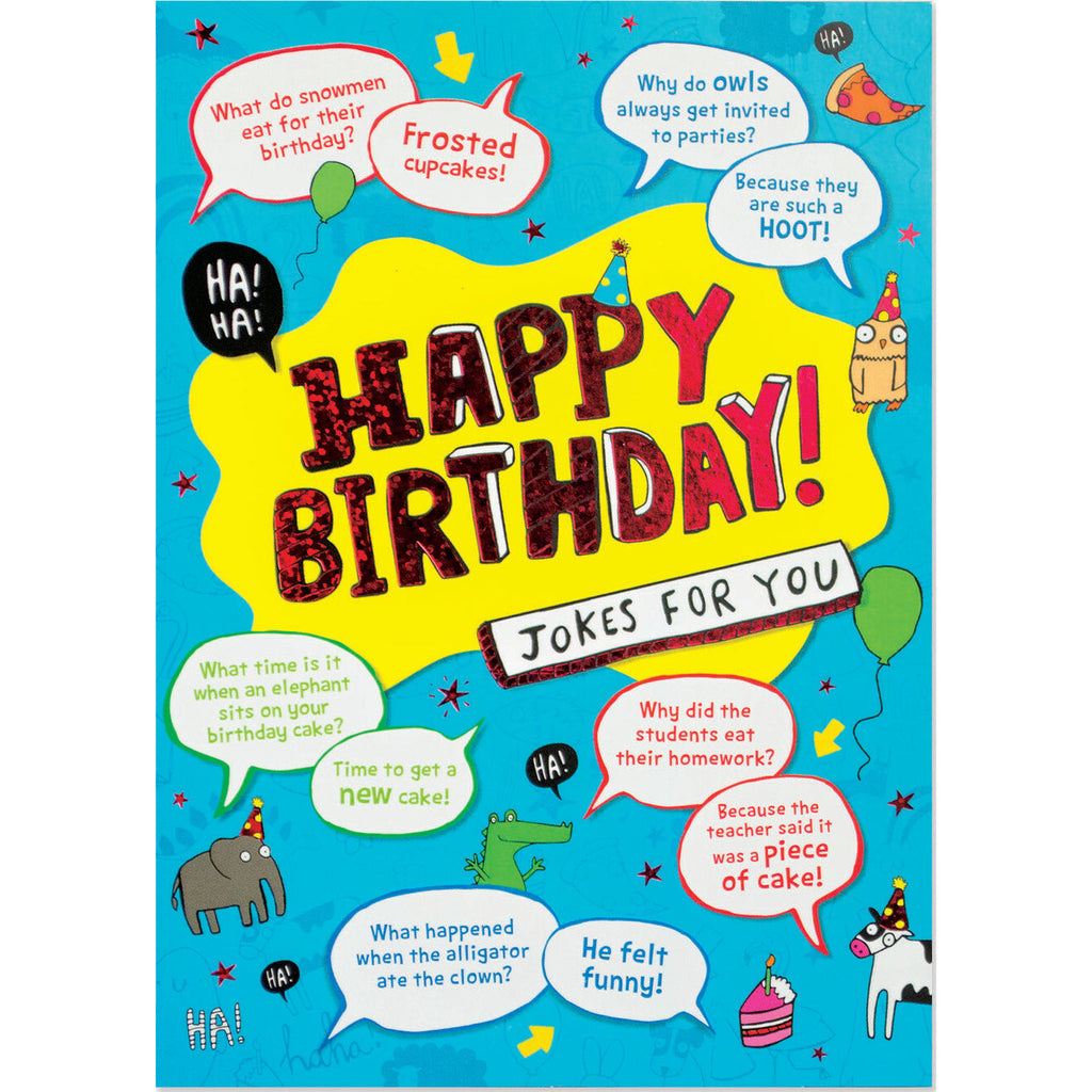 Peaceable Kingdom Birthday Card Jokes