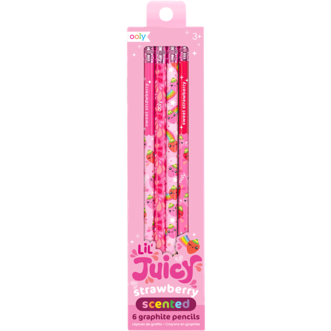 Ooly Lil Juicy Scented Graphite Pencils Strawberry