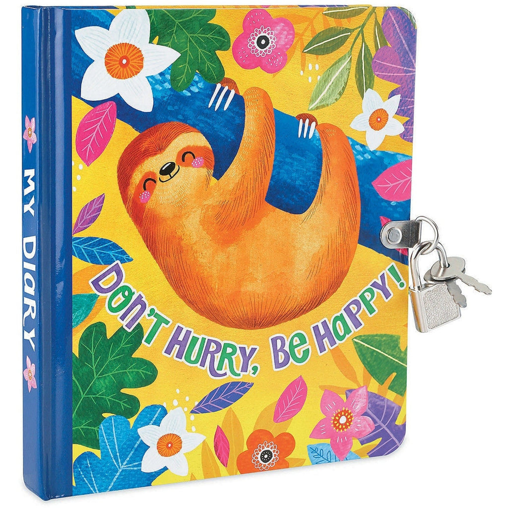 Peaceable Kingdom Diary Lock & Key: Happy Sloth