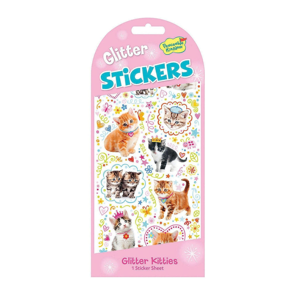 Peaceable Kingdom Stickers Glitter Kitty