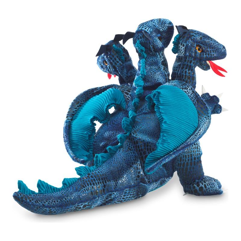Folkmanis Blue Three-Headed Dragon Puppet 2387 canada ontario