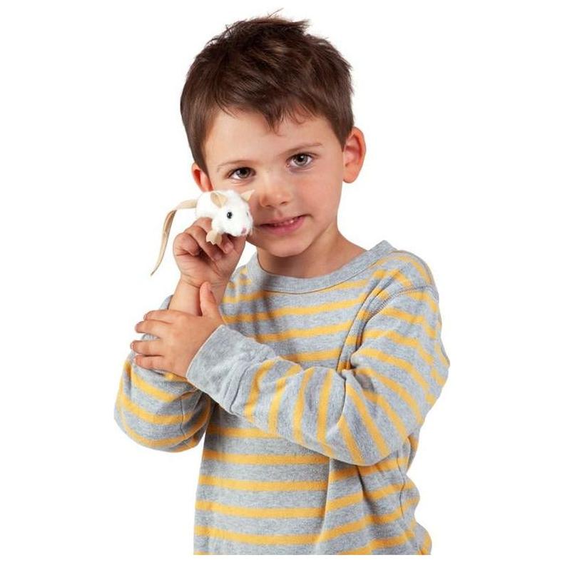 Folkmanis Finger Puppet White Mouse 2776 canada ontario