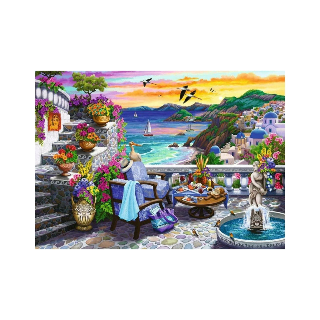 Ravensburger 300 Piece Puzzle Large Format Santorini Sunset 17130