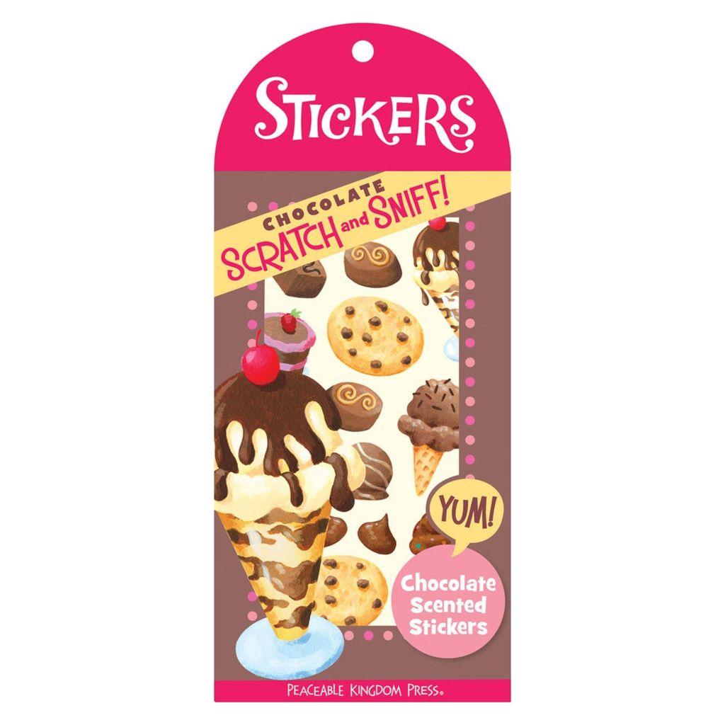 Peaceable Kingdom Chocolate Scratch & Sniff Stickers