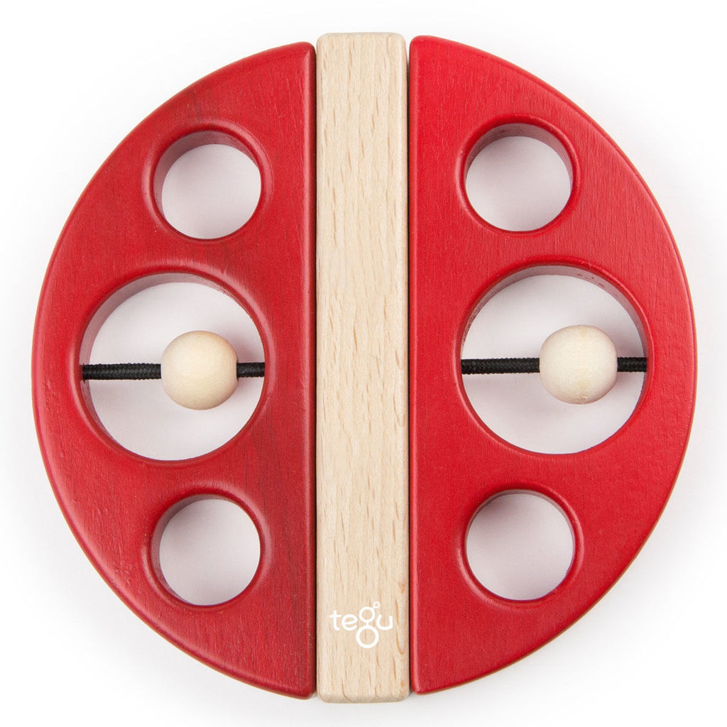 Tegu Swivel Ladybug canada ontario wooden magnetic blocks toddler toy travel