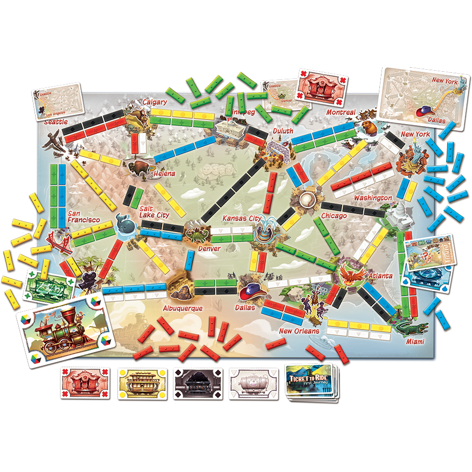 Ticket to Ride First Journey days of wonder junior jr canada ontario