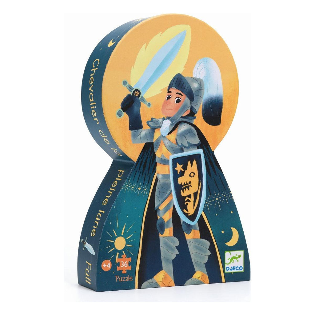 Djeco Silhouette Puzzle 36 Pieces Full Moon Knight
