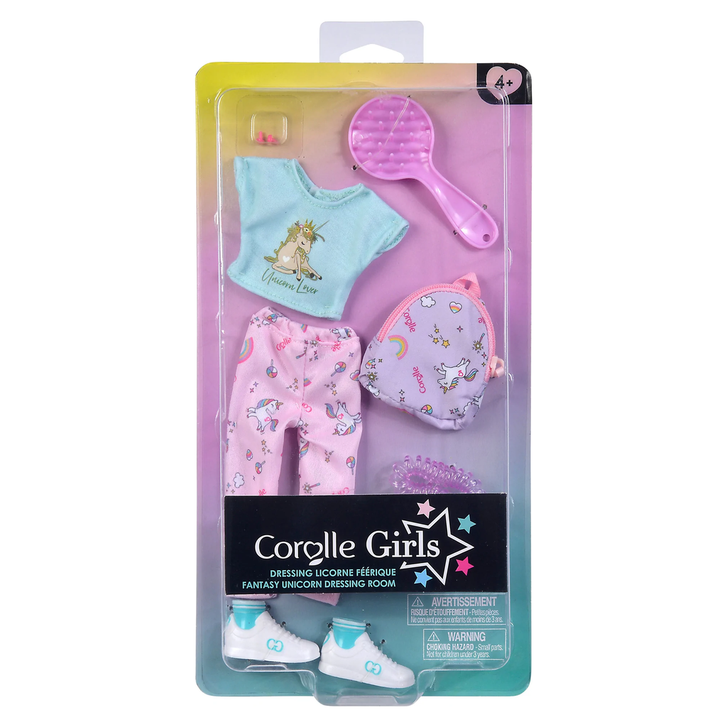 Corolle Girls Fantasy Unicorn Dressing Room Clothing Set
