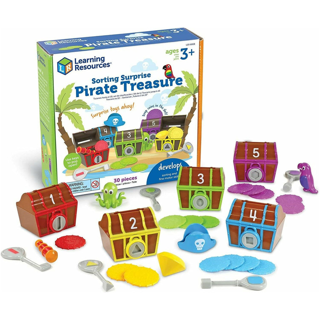 Learning Resources Sorting Surprise Pirate Treasure Chests